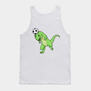 Comic TREX plays soccer Tank Top